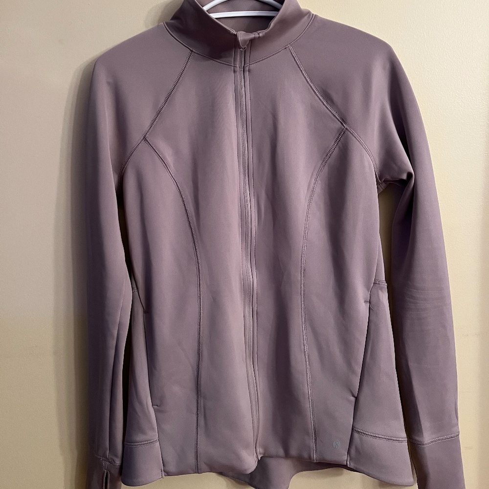 Purple Exercise Zip Up Jacket